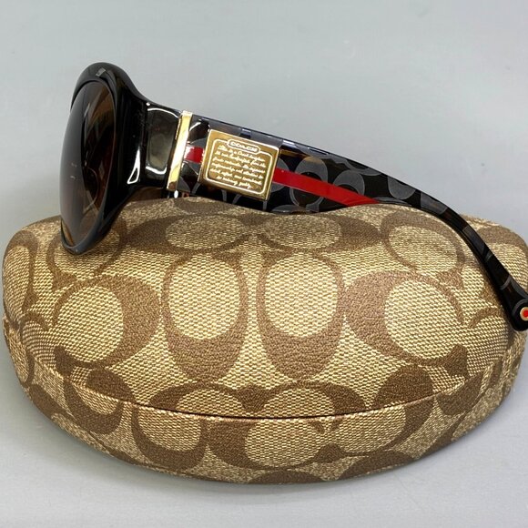 COACH Molly Sunglasses in Tortoise w/ Etched Monogram ~ EUC! - Picture 4 of 12
